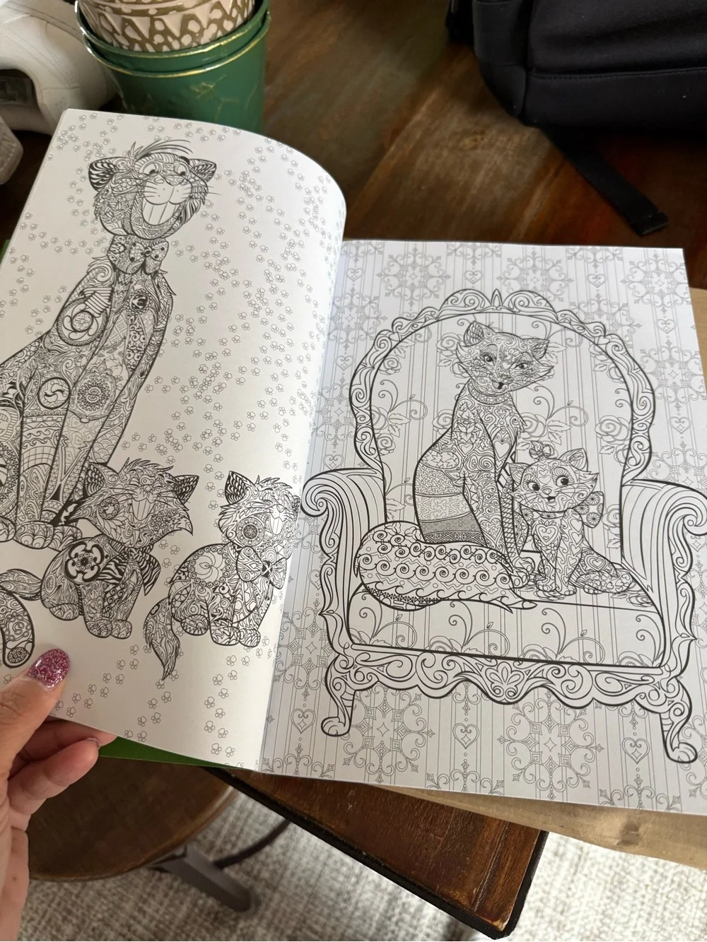 Disney Animals Coloring Book - White with Gold Accents
